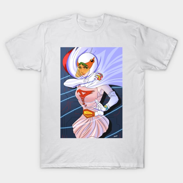 gatchaman jun the swan T-Shirt by Chardreyes77